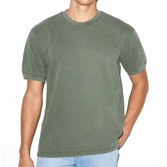 American Apparel T Shirt French Terry Collection Green Mens Size Medum - Picture 2 of 3